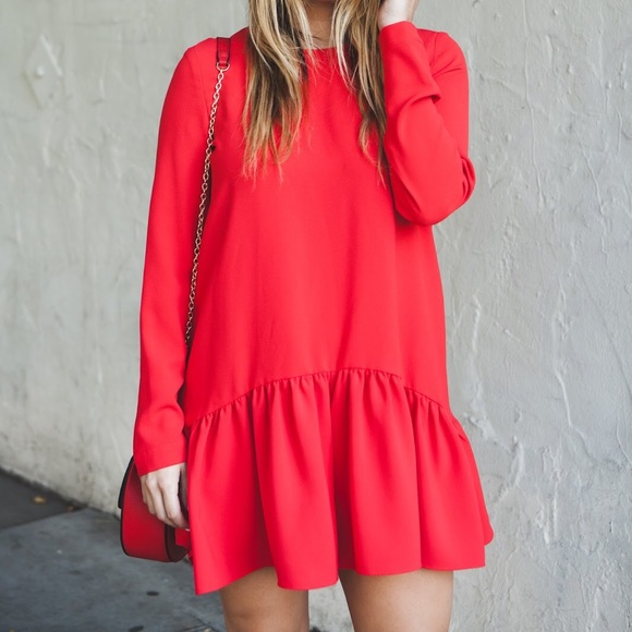 zara red romper